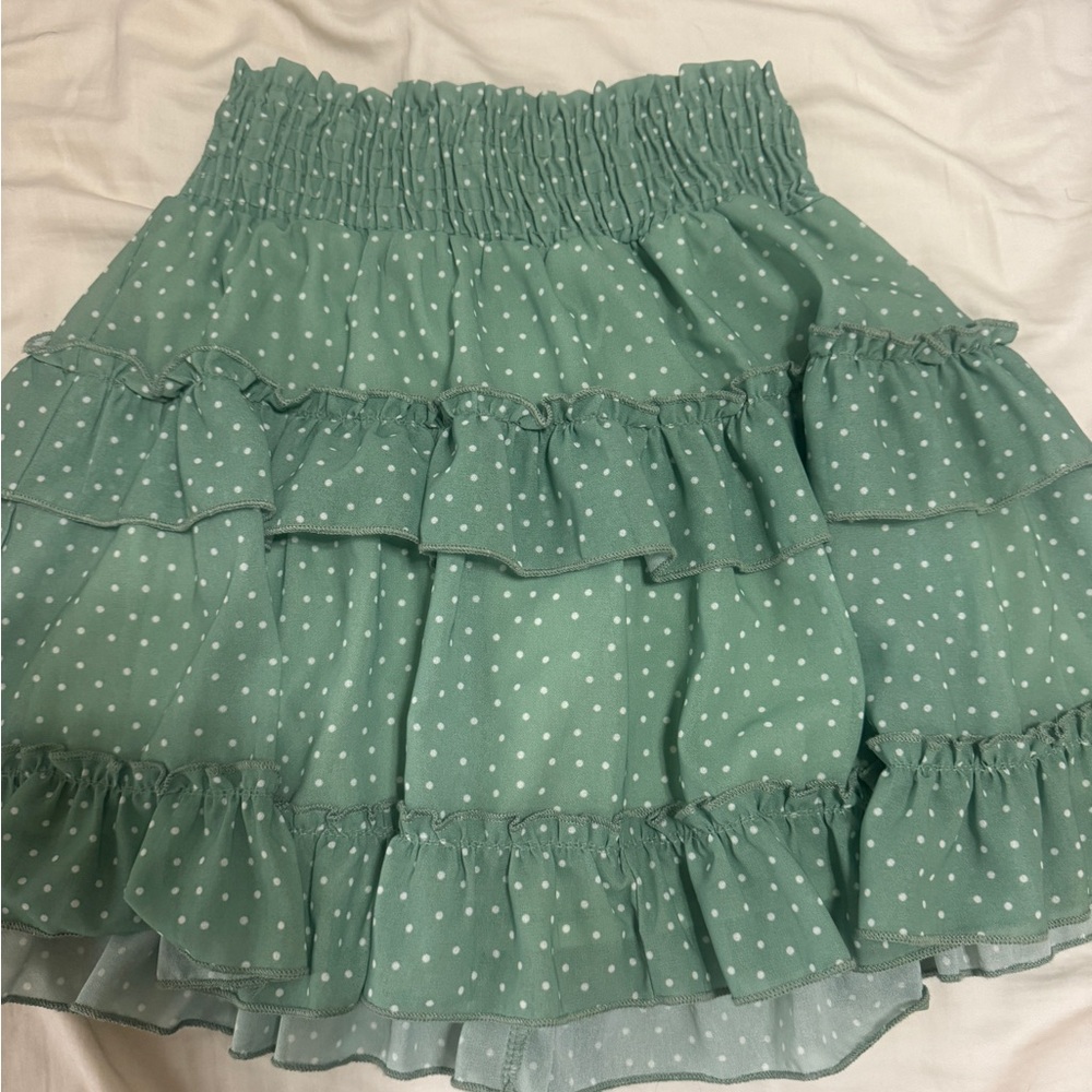 altard state green flowy skirt